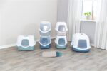 Trixie Kattenbak Primo Xxl Top Met Kap Blauw / Wit - 71 x 56 x 47 cm