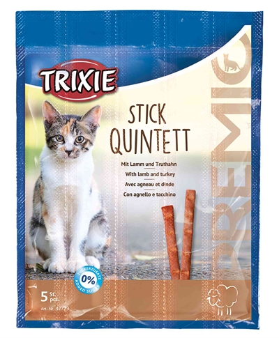 Trixie Premio Stick Quintet Lam / Kalkoen - 5 x 5 g