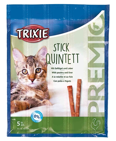 Trixie Premio Stick Quintet Gevogelte / Lever - 5 x 5 g