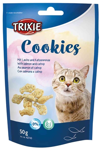 Trixie Cookies Met Zalm En Catnip - 50 g
