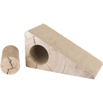 Trixie Krabhelling 2-Delig Karton Catnip Bruin - 44 x 23 x 21 cm