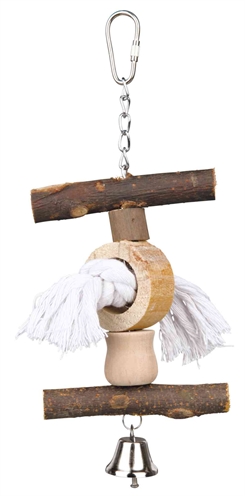 405307.jpg Trixie Speelgoed Schorshout En Touw Met Bal - 20 cm