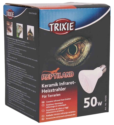 405608.jpg Trixie Reptiland Keramische Infrarood Warmtestraler - 7,5 x 7,5 x 10 cm 50 Watt