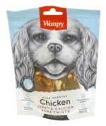 Wanpy Oven-Roasted Chicken Jerky / Calcium Bone Twists - 100 g