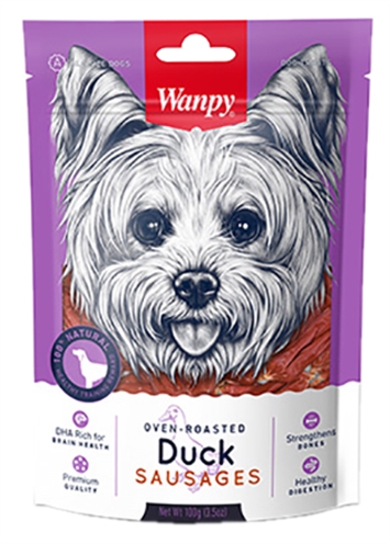 Wanpy Oven-Roasted Duck Sausages - 100 g