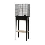 Zolux Vogelkooi Chic Loft Met Meubel Zwart - 124 x 44,5 x 28 cm