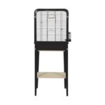 Zolux Vogelkooi Chic Loft Met Meubel Zwart - 134 x 53,5 x 33,5 cm