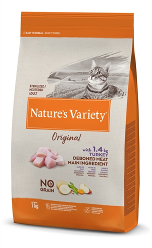 Natures Variety Original Sterilized Turkey No Grain - 7 kg