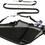 Trixie Joggingriem Met Lijn Grijs / Zwart - 115-150 x 2 cm / 70-130 x 23 cm