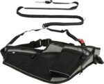 Trixie Joggingriem Met Lijn Grijs / Zwart - 115-150 x 2 cm / 70-130 x 23 cm