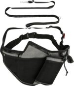 Trixie Joggingriem Met Lijn Grijs / Zwart - 115-150 x 2 cm / 70-130 x 23 cm