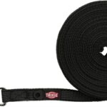 Trixie Hondenriem Sleeplijn Met Rubber Bekleed Zwart - 5 Mtrx1,5 cm