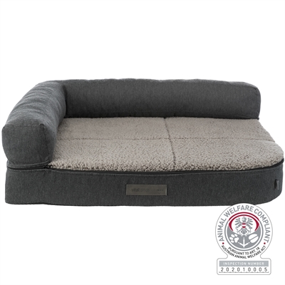 Trixie Vital Hondenmand Sofa Bendson Orthopedisch Grijs - 100 x 80 cm