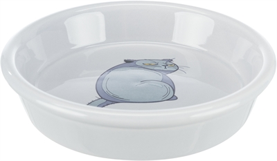 408601.jpg Trixie Voerbak / Waterbak Boze Kat Grijs - 13 cm 250 ml