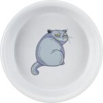 Trixie Voerbak / Waterbak Boze Kat Grijs - 13 cm 250 ml
