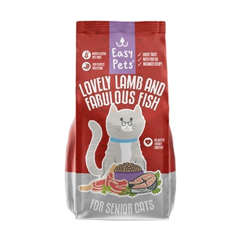 HuisdierXL VDM 408802 image derivative v1 Easypets Lovely Lamb & Fabulous Fish Senior Kattenvoer - 1,5 kg