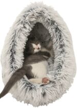 Trixie Kattenmand Iglo Harvey Grijs / Wit-Zwart - 41 x 35 x 26 cm