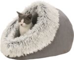Trixie Kattenmand Iglo Harvey Grijs / Wit-Zwart - 41 x 35 x 26 cm