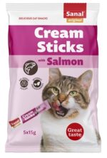 Sanal Cream Sticks Kat Zalm - 5 x 15 g