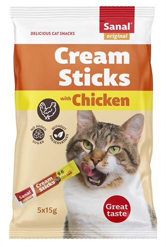409696.jpg Sanal Cream Sticks Kat Kip - 5 x 15 g