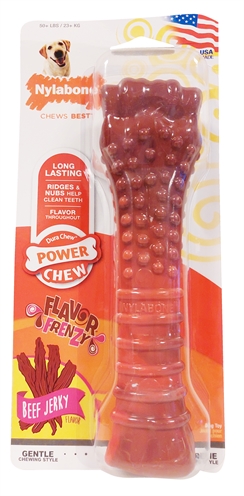 Nylabone Textured Dura Chew Beef Jerkey Voor Harde Bijters - Vanaf 23 kg