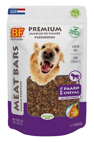 409877.jpg Bf Petfood Meat Bars Paard - 100 g