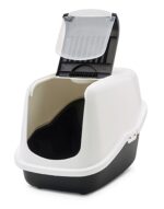 Savic Kattenbak Nestor Wit / Zwart - 56 x 39 x 38,5 cm