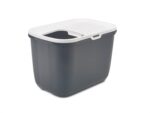 Savic Kattenbak Hop In Antraciet / Wit - 58,5 x 39 x 39,5 cm