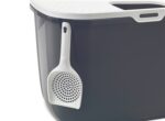 Savic Kattenbak Hop In Antraciet / Wit - 58,5 x 39 x 39,5 cm