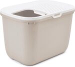 Savic Kattenbak Hop In Wit / Mokka - 58,5 x 39 x 39,5 cm