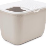 Savic Kattenbak Hop In Wit / Mokka - 58,5 x 39 x 39,5 cm