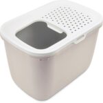 Savic Kattenbak Hop In Wit / Mokka - 58,5 x 39 x 39,5 cm