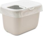 Savic Kattenbak Hop In Wit / Mokka - 58,5 x 39 x 39,5 cm