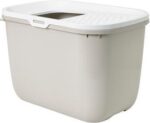 Savic Kattenbak Hop In Wit / Mokka - 58,5 x 39 x 39,5 cm