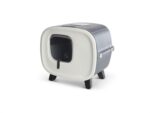 Savic Kattenbak Mira Deluxe Antraciet / Wit - 55,5 x 44 x 49,5 cm