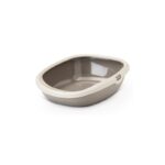 Savic Kattenbak Happy Planet Gizmo Met Rand Mocca / Warmgrijs - 44 x 35,5 x 12,5 cm