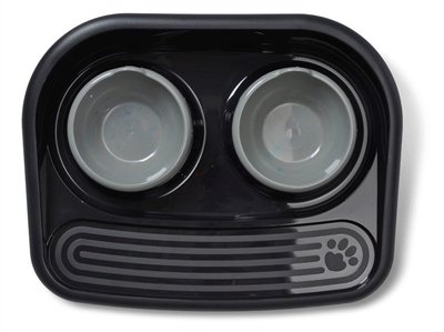 410019.jpg Savic Butler Voerstation Happy Planet Zwart - 45 x 36 x 8 cm
