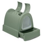 Imac Kattenbak Zuma 2Nd Life Met Schuiflade Groen - 56 x 40 x 42,5 cm