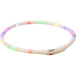 Trixie Lichtgevende Halsband Hond Usb Siliconen Oplaadbaar Meerkleurig - 70 x 1 cm