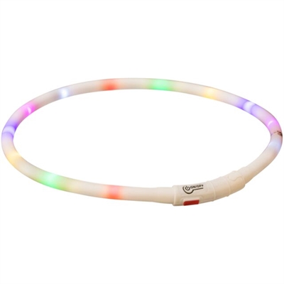 410305.jpg Trixie Lichtgevende Halsband Hond Usb Siliconen Oplaadbaar Meerkleurig - 70 x 1 cm