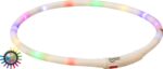 Trixie Lichtgevende Halsband Hond Usb Siliconen Oplaadbaar Meerkleurig - 70 x 1 cm