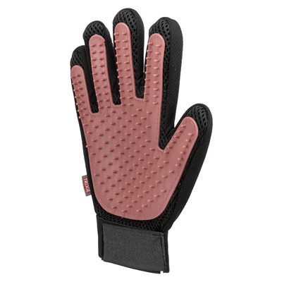 Trixie Vachtverzorgingshandschoen Mesh-Materiaal / Tpr Roze / Zwart - 16 x 24 cm