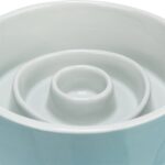 Trixie Voerbak Slowfeeding Keramiek Grijs / Blauw - 17 x 17 cm 900 ml