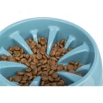 Trixie Voerbak Slowfeeding Kunststof / Tpr Assorti - 16 cm 300 ml
