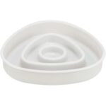 Trixie Voerbak Slowfeeding Kunststof / Tpr Grijs - 15 x 15 cm 350 ml