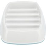 Trixie Voerbak Slowfeeding Kunststof / Tpr Grijs - 21 x 14 cm 250 ml