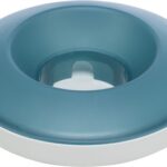 Trixie Slowfeeding Rocking Bowl Kunststof / Tpr Grijs / Blauw - 23 x 23 cm 500 ml