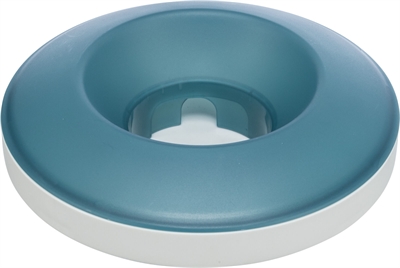 410434.jpg Trixie Slowfeeding Rocking Bowl Kunststof / Tpr Grijs / Blauw - 23 x 23 cm 500 ml