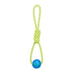 Trixie Aquatoy Touw Trekspeeltje Drijvend Polyester Geel / Groen - 6 x 6 x 40 cm