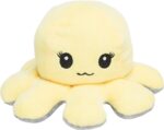 Trixie Octopus Omkeerbaar Pluche Grijs / Geel - 19 cm